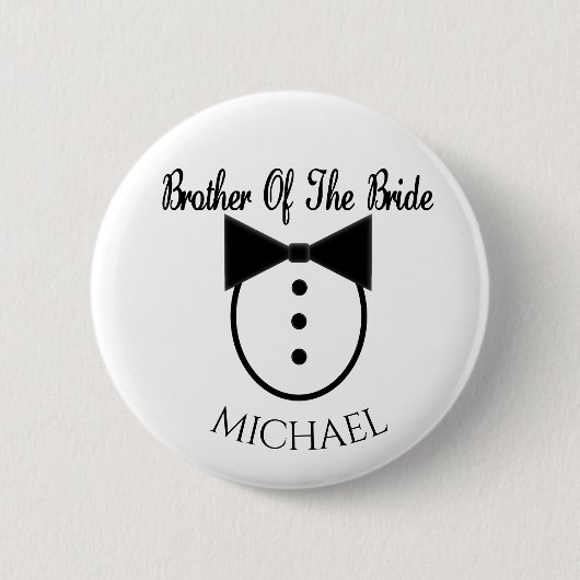 Broer van de bride ronde button 5,7 cm (Voorkant)