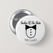 Broer van de bride ronde button 5,7 cm (Voorkant /achterkant)
