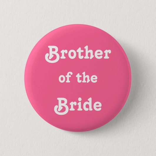 Broer van de bride ronde button 5,7 cm (Voorkant)