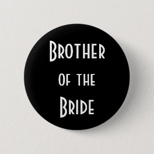 Broer van de bride ronde button 5,7 cm