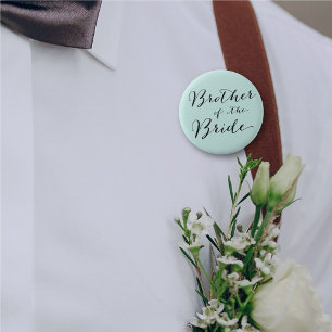 Broer van de Bride Wedding Bridal Party Button