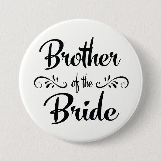 Broer van de Bride Wedding Rehearsal Dinner Ronde Button 7,6 Cm (Voorkant)