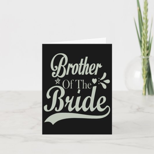 Broer van de bruid Bachelor bruids Bachelorette Kaart (Voorkant)