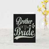 Broer van de bruid Bachelor bruids Bachelorette Kaart (Gele Bloem)