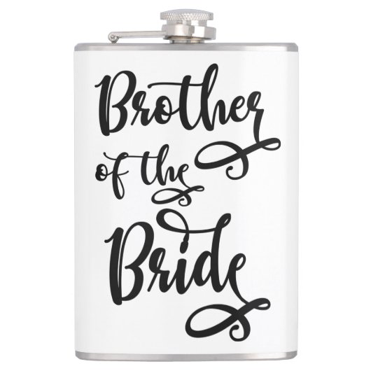 Broer van de bruid heupfles (Voorkant)