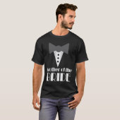 Broer van de bruid Mock Tuxedo bruiloft T-shirt (Voorkant volledig)