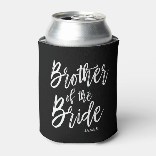 Broer van de bruid | Scriptstijl aangepaste bruilo Blikjeskoeler (Blikje Voorkant)