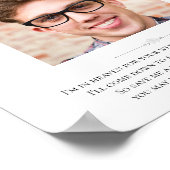 Broer van de bruidegom Foto Save A Seat Memorial Poster (Hoek)