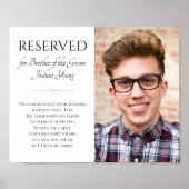 Broer van de bruidegom in hemel foto-herinnering b poster (Voorkant)