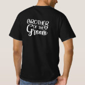 Broer van de bruidegom t-shirt (Achterkant)