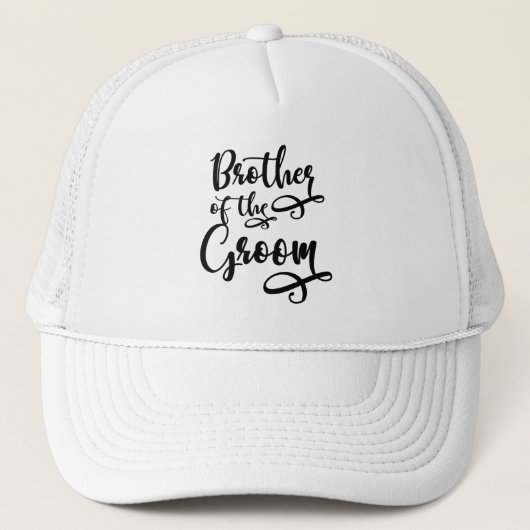 Broer van de bruidegom trucker pet (Voorkant)