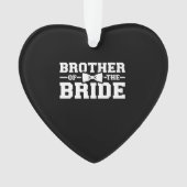 Broer van de bruidgeschil voor broer ornament (voorkant)