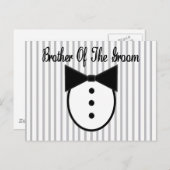 Broer van de Groom Briefkaart (Voorkant / Achterkant)
