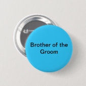 Broer van de Groom-Button Ronde Button 5,7 Cm (Voorkant /achterkant)