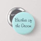 Broer van de Groom Pin Ronde Button 5,7 Cm (Voorkant /achterkant)