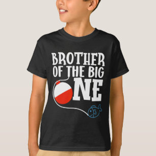 Broer van de grote visser jongen eerste verjaardag t-shirt