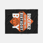 Broer van de jarige broer Bysketbyll Bir Fleece Deken (Voorkant (Horizontaal))