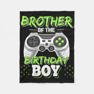 Broer van de jarige jongen bijpassende videogame B Fleece Deken