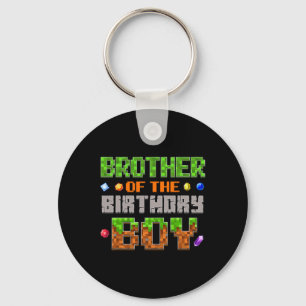 Broer van de Jarige Jongen Feest Video Speler Pixe Sleutelhanger