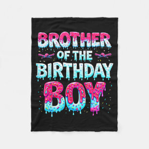 Broer Van De Jarige Jongen Ijs Baseball Fam Fleece Deken