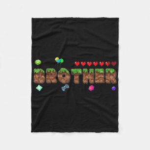 Broer van de jarige Pixel Game Matching Fa Fleece Deken