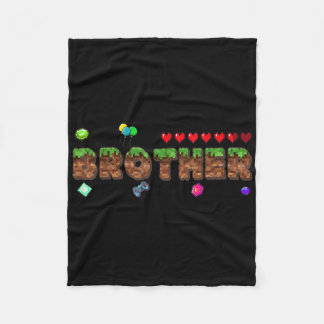 Broer van de jarige Pixel Game Matching Fa Fleece Deken