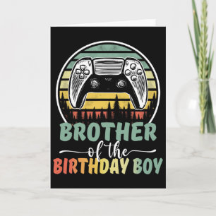 Broer Van De Jarige Video Game Speler Matching F Kaart