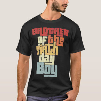 Broer Van De Jarige Zoon Retro Bijpassend T-shirt