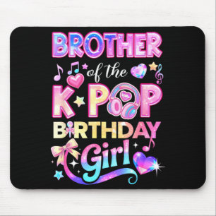 Broer van de k-pop verjaardagsmeisjes Koreaanse mu Muismat