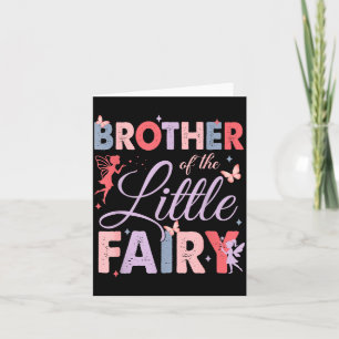 Broer Van De Kleine Fee Verjaardag Meisje Familie Kaart