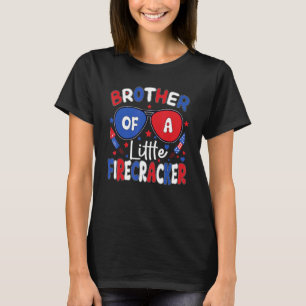 Broer van de kleine vuurwerker 4 juli amer t-shirt