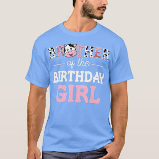 Broer van de Koe van het Birthday Girl Boerderij T-shirt