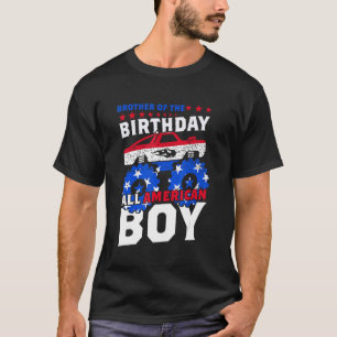 Broer van de verjaardag Alle Amerikaanse Jongen Mo T-shirt