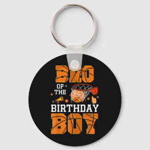 Broer van de verjaardag Boy Basketbal B-Day Decora Sleutelhanger