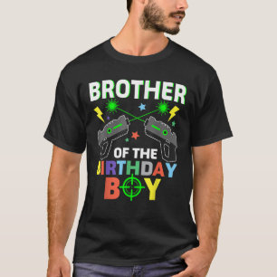 Broer van de verjaardag Boy Laser Label Matching F T-shirt