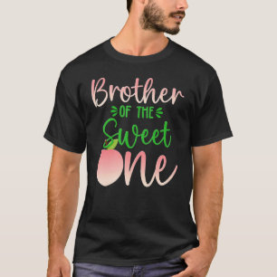 Broer van de verjaardag een perzik 1e zomer fruit t-shirt