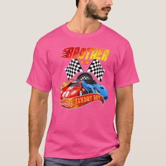 Broer van de Verjaardag Jongen Race Verjaardag Par T-shirt