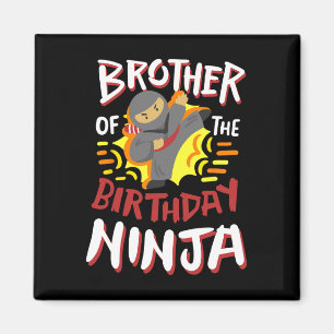 Broer van de verjaardag Ninja Karate Kinder Bday P Magneet