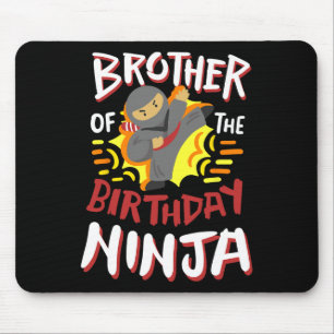 Broer van de verjaardag Ninja Karate Kinder Bday P Muismat