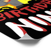 Broer van de verjaardag Ninja Karate Kinder Bday P Poster (Hoek)