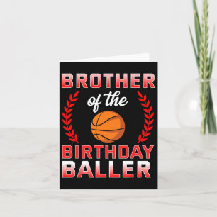 Broer van de verjaardagsjongen Bysketbyll Bday Cel Kaart