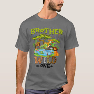 Broer van de wilde dierentuin Birthday Woodland An T-shirt
