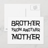Broer van een andere moeder briefkaart (Voorkant / Achterkant)