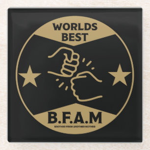 Broer van een andere moeder glazen onderzetter