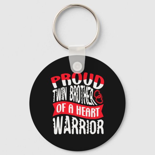Broer van een hartkrijger hartziekte defect CH Sleutelhanger (Voorkant)