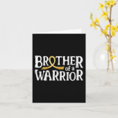 Broer van een kinderkankerbewustzijnscampagne van  kaart (Gele Bloem)