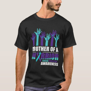Broer van een krijger zelfmoordbewustzijn geesteli t-shirt