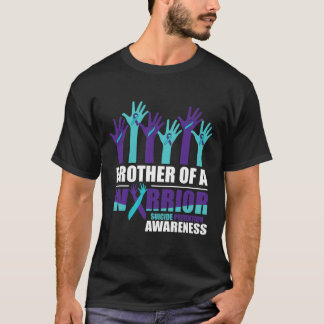 Broer van een Warrior Suicide Awareness Mental Hea T-shirt