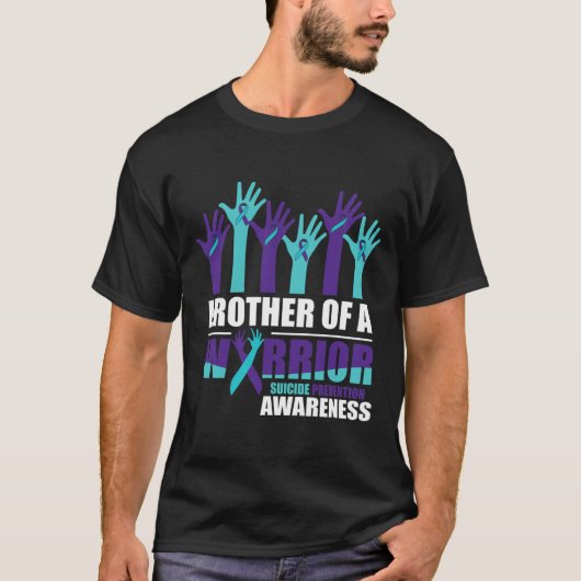 Broer van een Warrior Suicide Awareness Mental Hea T-shirt (Voorkant)