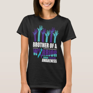 Broer van een Warrior Suicide Awareness Mental Hea T-shirt
